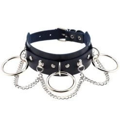 AnneCart Black Chained Choker Chokers