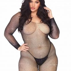 Leg Avenue Rhinestone Fishnet Bodystocking