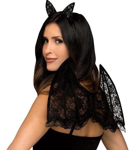 Sweidas Bat Lace Wings And Ears Set Headbands 3 Sweidas Bat Lace Wings And Ears Set Headbands