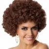 Malltop Brown Afro Party Wig Wigs 1 Malltop Brown Afro Party Wig Wigs