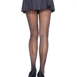 Leg Avenue Hosiery Elegant Sheer Back Seam Pantyhose