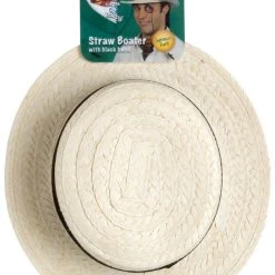 Smiffys Straw Boater Hat