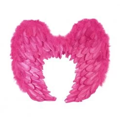 Trademart Large Hot Pink Curved Feathered Wings Celebrations