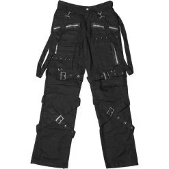 Hurly-Burly Pants & Shorts Goth Black Bondage Trousers