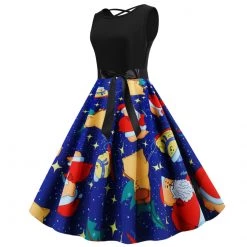 Global Lover Christmas Bears Vintage Dress