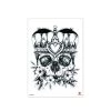AnneCart Crowned Skull Temporary Tattoo Costume Accessories