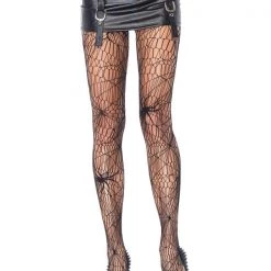 Leg Avenue Halloween Black Widow Spider Net Tights