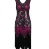 Hurly-Burly Pink Sequined 1920's Gatsby Dress Dresses