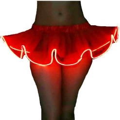 AnneCart Red Light Up Mini Tutu Tutus & Petticoats