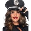 Leg Avenue Uniforms Black Sequin Police Hat