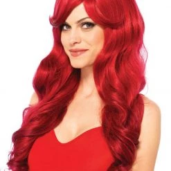 Leg Avenue Long Wavy Red Wig Wigs