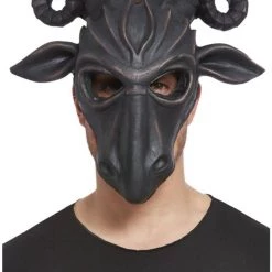 Smiffys Costume Accessories Deluxe Satanic Ram Mask