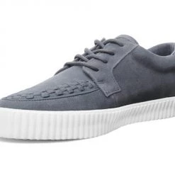 Hurly-Burly TUK Grey Suede Sneakers