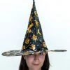 Interalia Halloween Black And Gold Witch Hat