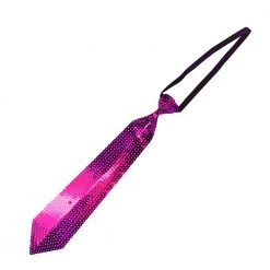 Trademart Hot Pink Sequin Neck Tie Neck Ties
