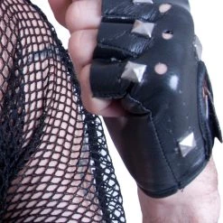 TomFoolery Unisex Biker Stud Gloves