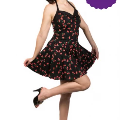 Hurly-Burly (D) Black Cherry Mini Dress