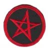 Hurly-Burly (p) Red Star Iron On Patch Iron-on Patches