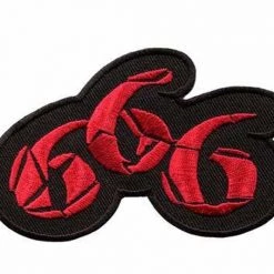 Hurly-Burly (p) 666 Iron On Patch
