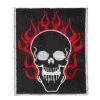 Hurly-Burly (p) Flaming Skull Iron On Patch 2 Hurly-Burly (p) Flaming Skull Iron On Patch