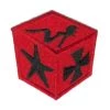 Hurly-Burly (p) Cube Iron On Patch 1 Hurly-Burly (p) Cube Iron On Patch