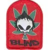 Hurly-Burly Iron-on Patches Stoned Blind, Marijuana Iron On Patch