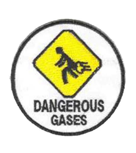 Hurly-Burly (p) Dangerous Gases Iron On Patch Iron-on Patches 3 Hurly-Burly (p) Dangerous Gases Iron On Patch Iron-on Patches