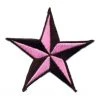 DHGate Iron-on Patches Pink Nautical Star Iron On Patch
