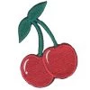 Hurly-Burly (p) Iron-on Patches Cherry Iron On Patch