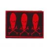 Hurly-Burly (p) Iron-on Patches Red Skulls & Crossbones Iron On Patch