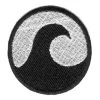 Hurly-Burly Surf Ying Yang Iron On Patch Iron-on Patches
