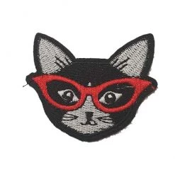Hurly-Burly Smart Cat Iron On Patch