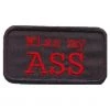 Hurly-Burly (p) Kiss My Ass Iron On Patch Iron-on Patches