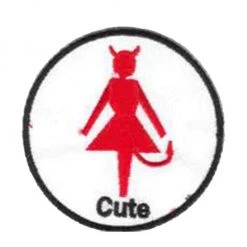 Hurly-Burly (p) Iron-on Patches Cute (She Devil) Iron On Patch