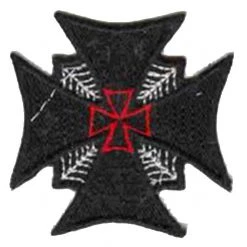 Hurly-Burly (p) Iron Cross Iron On Patch