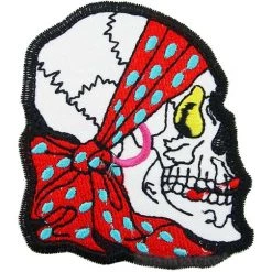Hurly-Burly (p) Gypsy Skull Iron On Patch