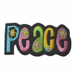 Hurly-Burly (p) Hippie Peace Iron On Patch