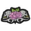 DHGate Pink Rose & Skulls Iron On Patch
