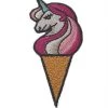 Hurly-Burly (p) Iron-on Patches Ice Cream Unicorn