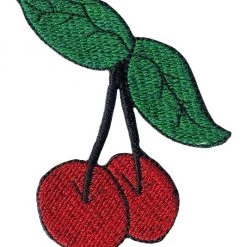 Hurly-Burly (p) Cherry Iron On Patch Iron-on Patches