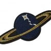 Hurly-Burly Saturn Blue Iron Patch Iron-on Patches