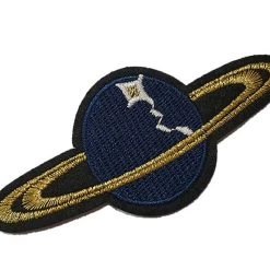 Hurly-Burly Saturn Blue Iron Patch Iron-on Patches