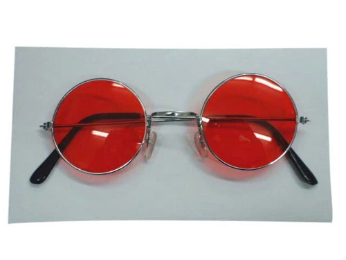 Carnival Hippy Circle Red & Black Glasses 4 Carnival Hippy Circle Red & Black Glasses