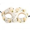 Trademart Cream Floral Masquerade Mask Costume Accessories