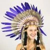 Interalia Purple Indian Feather Headdress Cowboy & Western
