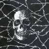 Hurly-Burly (b) Skull And Barbed Wire Bandana Bandanas