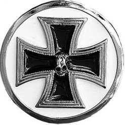 Hurly-Burly (D) Deaths Black Iron Cross Belt Buckle
