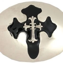 Hurly-Burly (D) Belts & Harnesses Cross On Large Buckle Belt Buckle