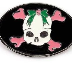 Hurly-Burly (D) Belts & Harnesses Cute Skull And Crossbones Belt Buckle