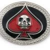 Hurly-Burly Skull And Spades Belt Buckle Belts & Harnesses